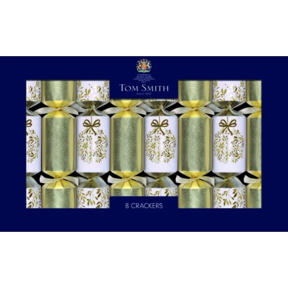 Tom Smith Cracker 8X14" - Gold Deluxe – festive British Christmas cracker set