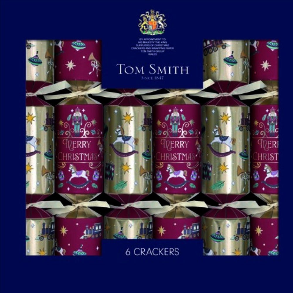Tom Smith Cracker 6X14" - Toy Box Traditions Premium – festive British Christmas cracker set