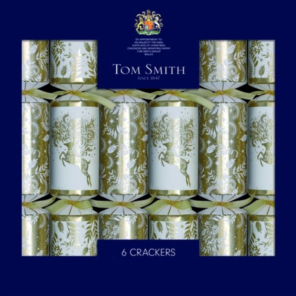 Tom Smith Cracker 6X14" - Gold Premium – festive British Christmas cracker set