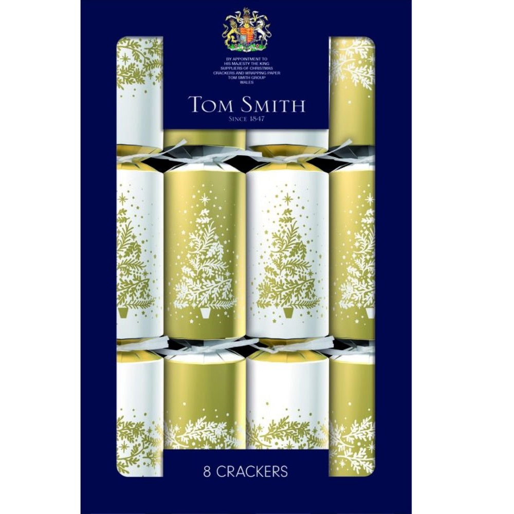 Tom Smith Cracker 8X12.5" - Gold Family – festive British Christmas cracker set