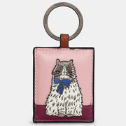 Yoshi Birman Party Cats Leather Keyring
