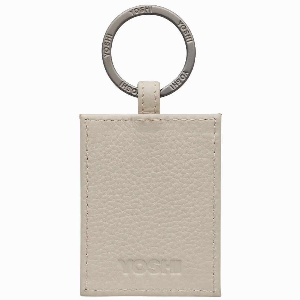 Yoshi Jane Austen Bookworm in Warm Grey Leather Keyring