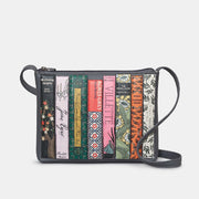 Yoshi Bronte Bookworm Grey Cross Body Leather Bag