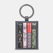 Yoshi Bronte Bookworm Grey Leather Keyring