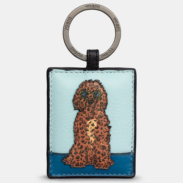 Yoshi Cockapoo Party Dogs Leather Keyring – British Food Supplies