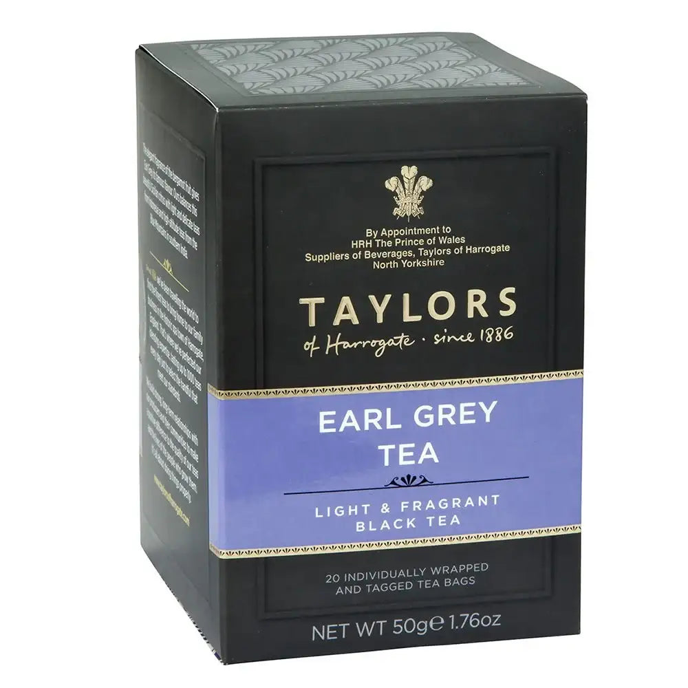 Taylors of Harrogate Earl Grey Tea (Light & Fragrant Black Tea) 20 Teabags
