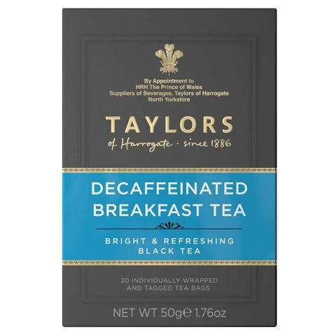 Taylors of Harrogate Decaffeinated Breakfast Black Tea - 20 Teabags