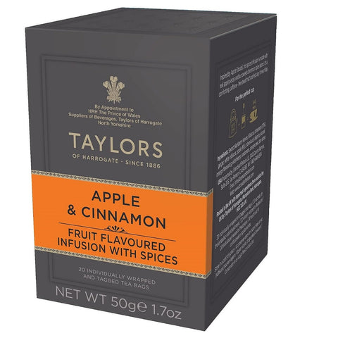 Taylors of Harrogate Apple & Cinnamon (Fruit Flavoured Infusion with Spices) 20 Teabags