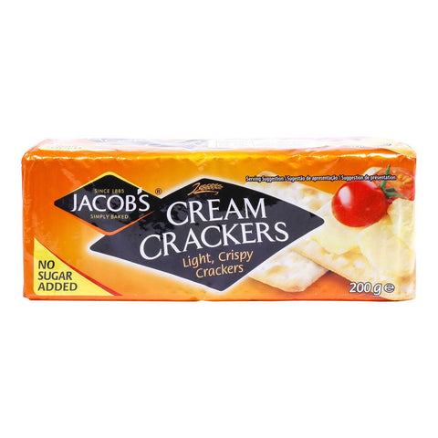 Jacob's Cream Cracker No Added Sugar 200G