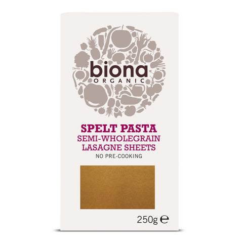 Biona Organic Spelt Lasagne Pasta 250g
