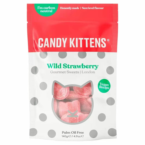 Candy Kittens Wild Strawberry Gourmet Sweets Bag 140G