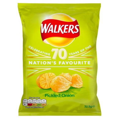 Walkers Crisps Pickled Onion 32.5G