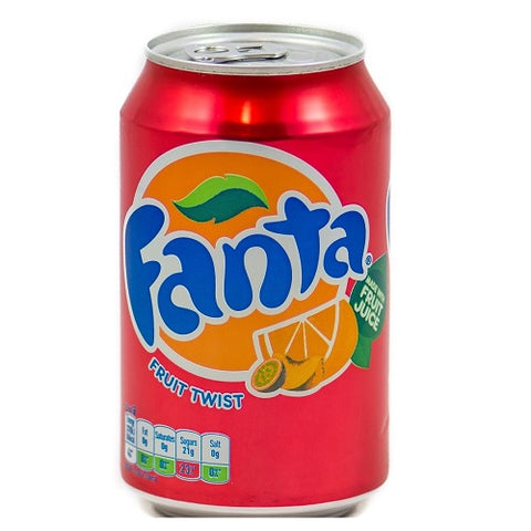 Fanta Fruit Twist Soft Drink Can 330ml