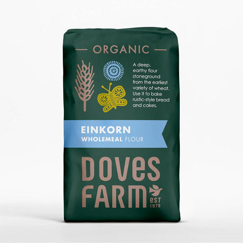 Doves Farm Organic Stoneground Wholemeal Einkorn Flour 1kg