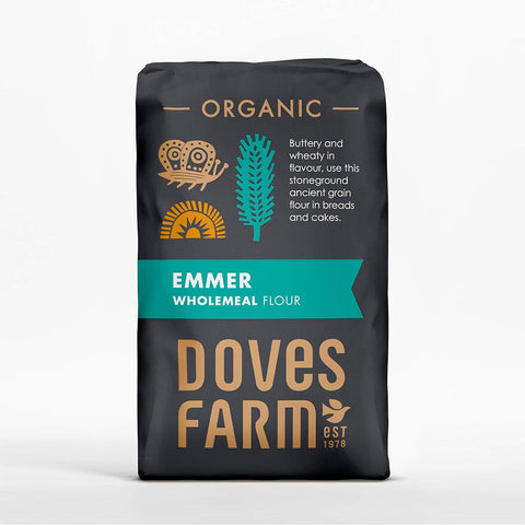 Doves Farm Organic Stoneground Wholemeal Emmer Flour 1kg