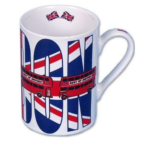 Elgate London Union Jack With 4 Buses Design Mug