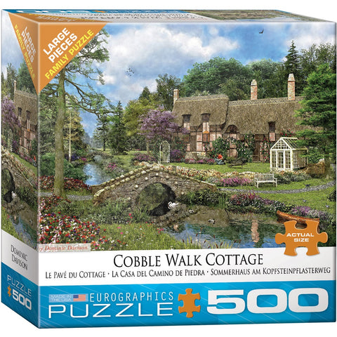 Eurographics Cobble Walk Cottage by Dominic Davison 500-Piece Puzzle