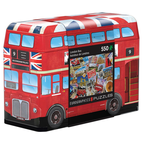 Eurographics London Double Decker Red Bus 550 Pieces Puzzle (Tin)