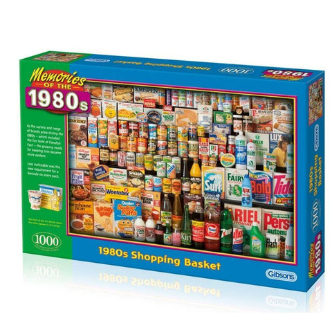 Gibsons 1980S Shopping Basket Jigsaw Puzzle, 1000 Piece