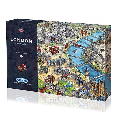 Gibsons London Landmarks Jigsaw 1000 Pieces Puzzle