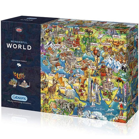 Gibsons Wonderful World Jigsaw Puzzle (1000 Pieces)