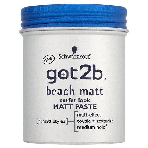 Schwarzkopf Got2b Beach Matt Paste Surfer Look for Hair 100 ml