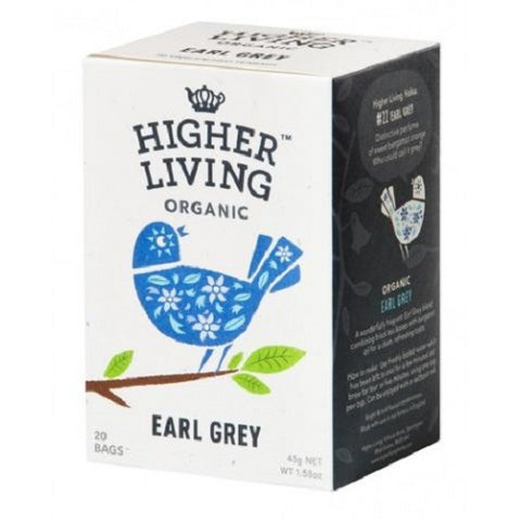 Higher Living Organic Tea - Earl Grey 45G (20 Teabags)