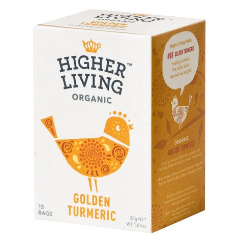 Higher Living Organic Tea - Golden Turmeric 30g (15 Teabags)