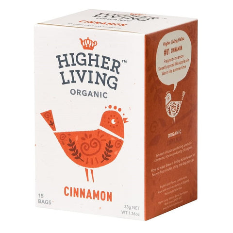 Higher Living Organic Tea - Cinnamon 33g (15 Teabags)