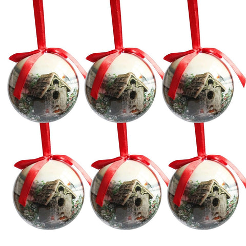 Lesser & Pavey Robins Baubles In Gift Box - Christmas Tree Decorations (Set of 6)