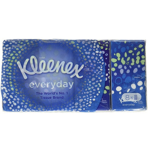 Kleenex Everyday - 9 Pocket Tissues (8 Pk) - Total 72 Tissues