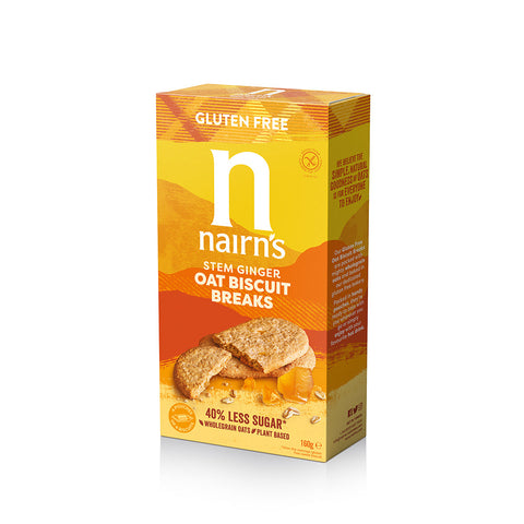 Nairn's Gluten Free Stem Ginger Biscuit Break 160g