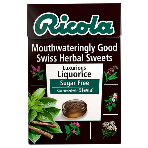 Ricola Liquorice Sugar Free Swiss Herbal Sweets 45g