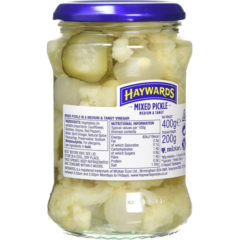 Haywards Medium & Tangy Mixed Pickle 400g