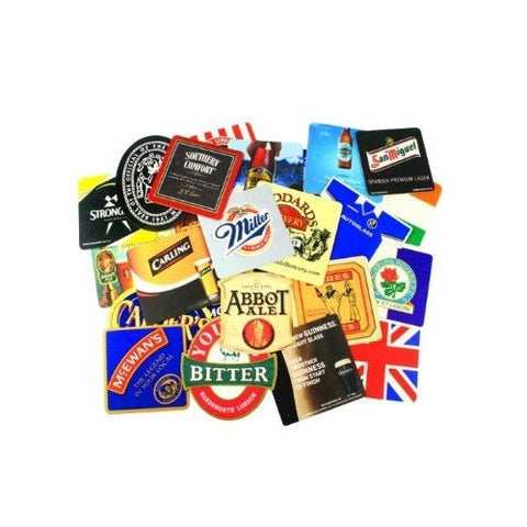 A Gift From Britain - Pub Paraphernalia 25 Traditional Beer Mats/Bag - Series 1