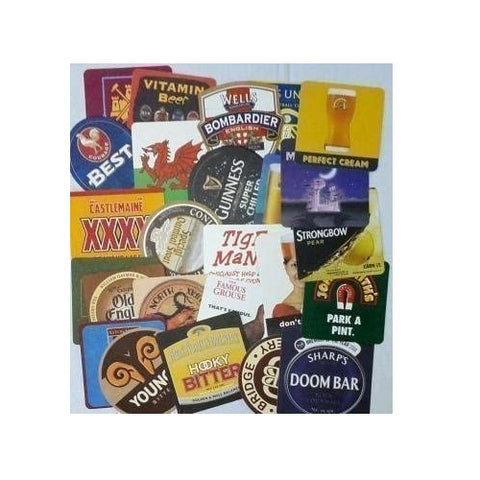 A Gift From Britain - Pub Paraphernalia 25 Traditional Beer Mats/Bag - Series 3