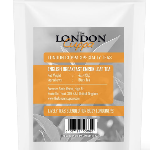 The London Cuppa English Breakfast Emrok Leaf Tea 4oz