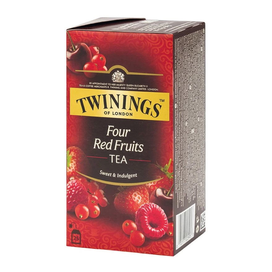 Gentagen udstilling nåde Twining Four Red Fruits Flavour Tea - 25 Tea Bags– British Food Supplies