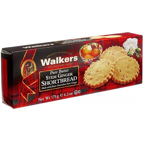 Walkers Stem Ginger Shortbread-6.2 oz