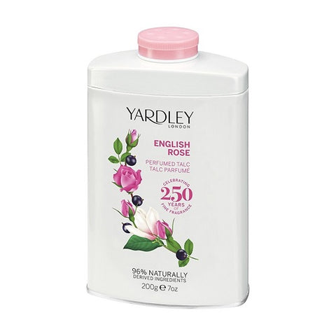 Yardley London English Rose Perfumed Talc, 7 oz